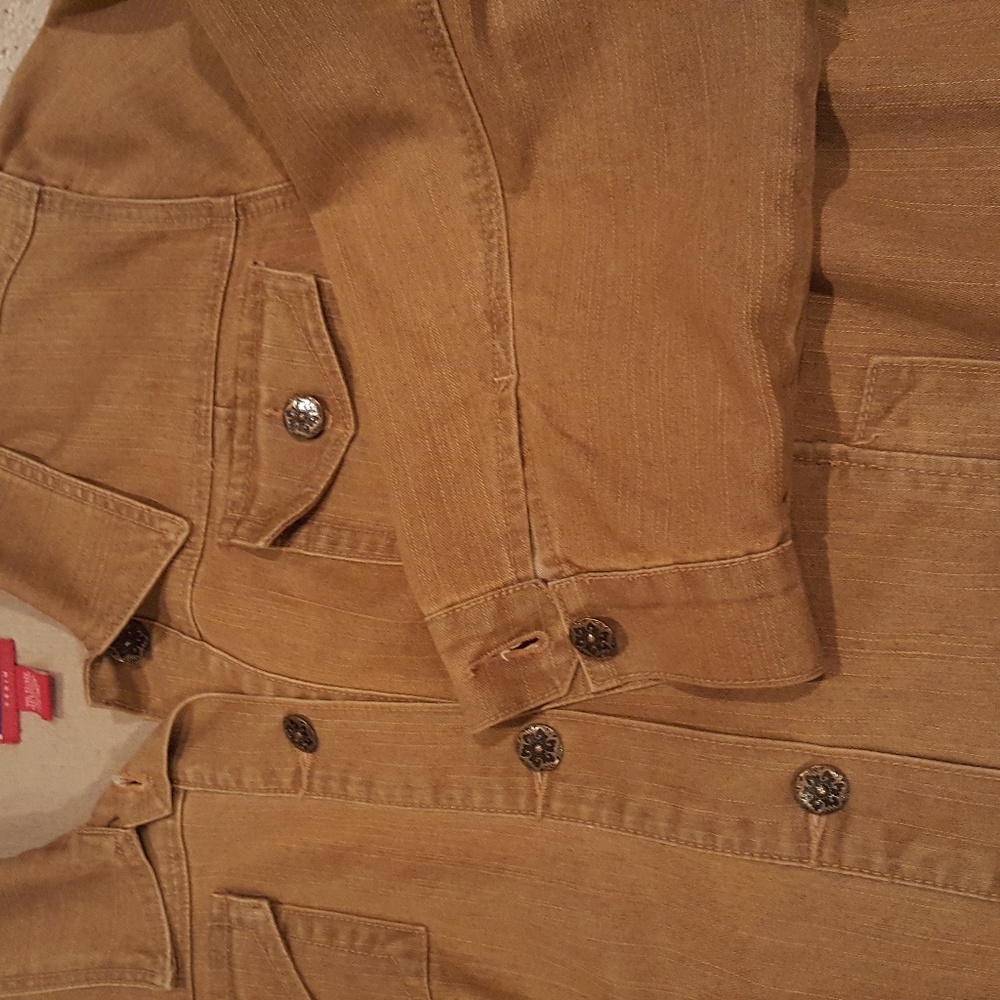 Khaki Denim-Style Jacket